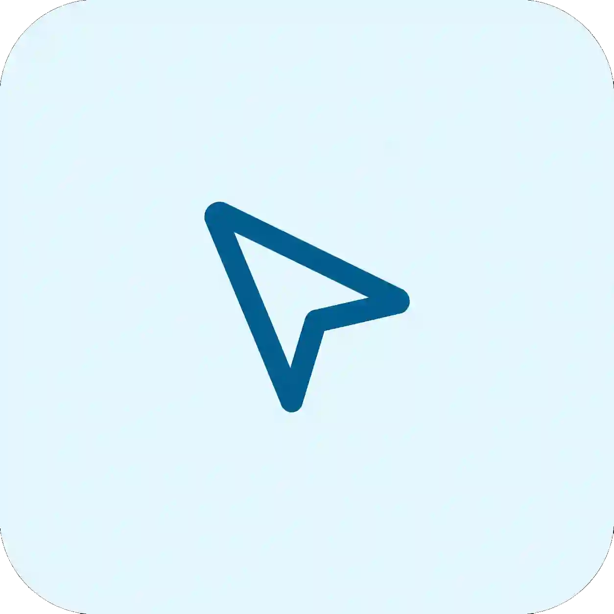 minimal teal paper plane icon