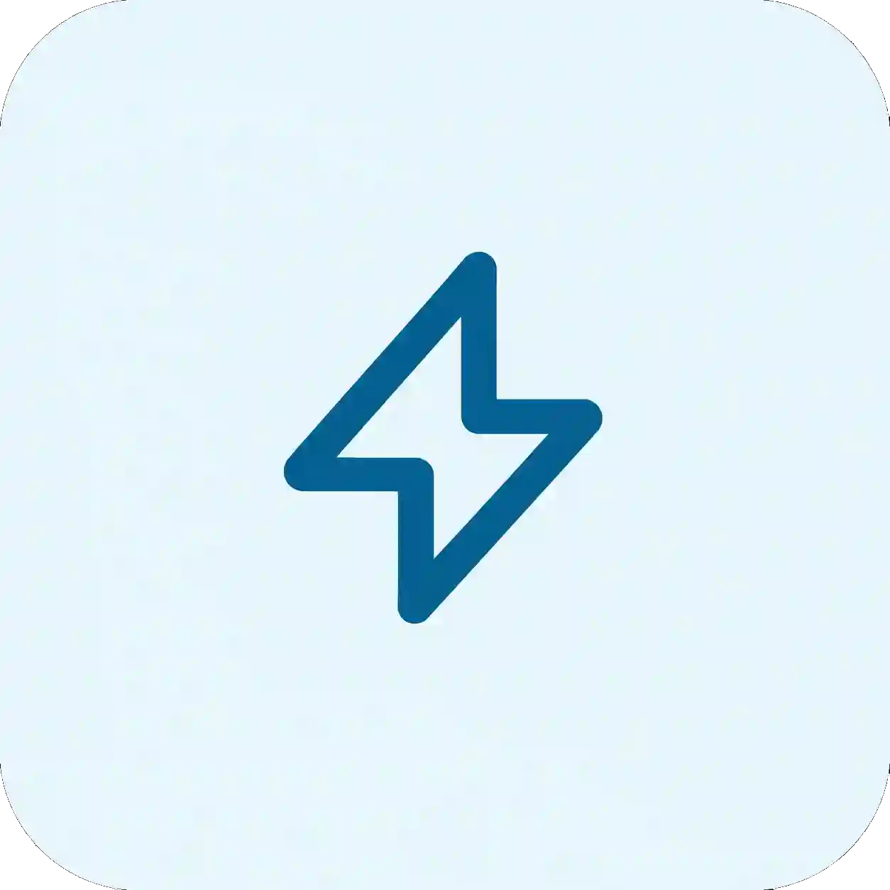 outlined teal lightning bolt icon