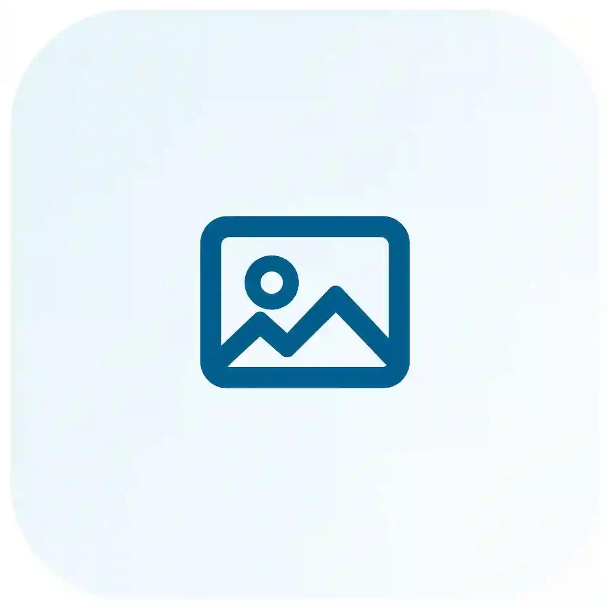 teal landscape icon
